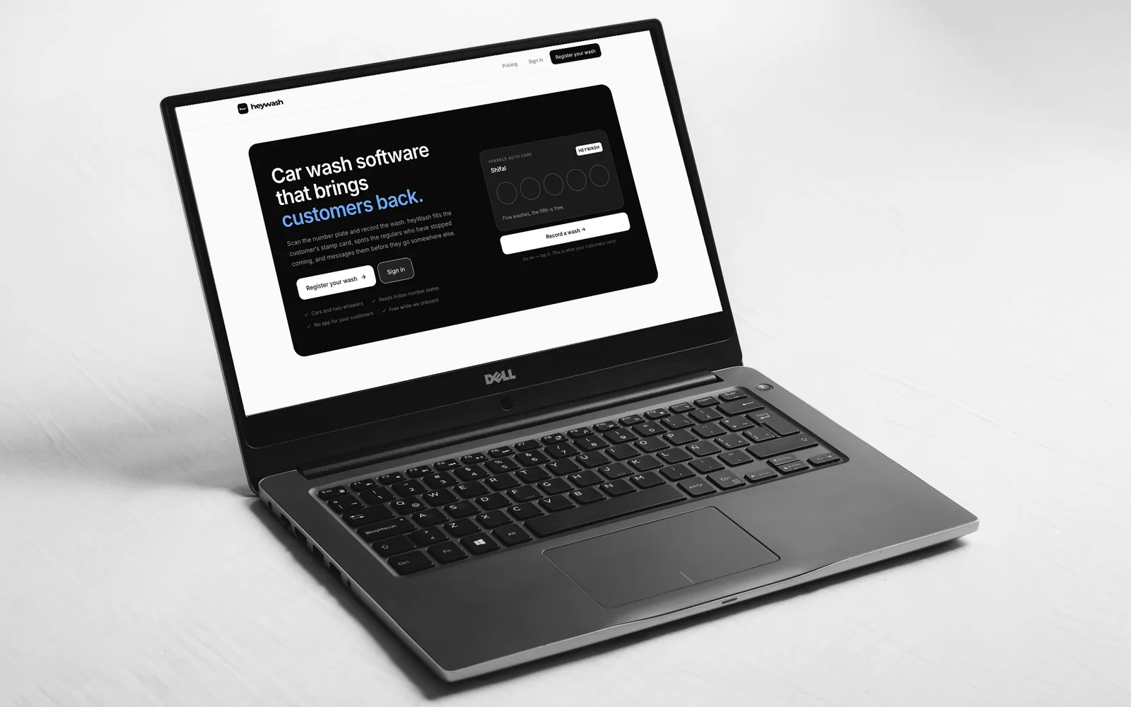 heyWash - Multi-tenant SaaS platform