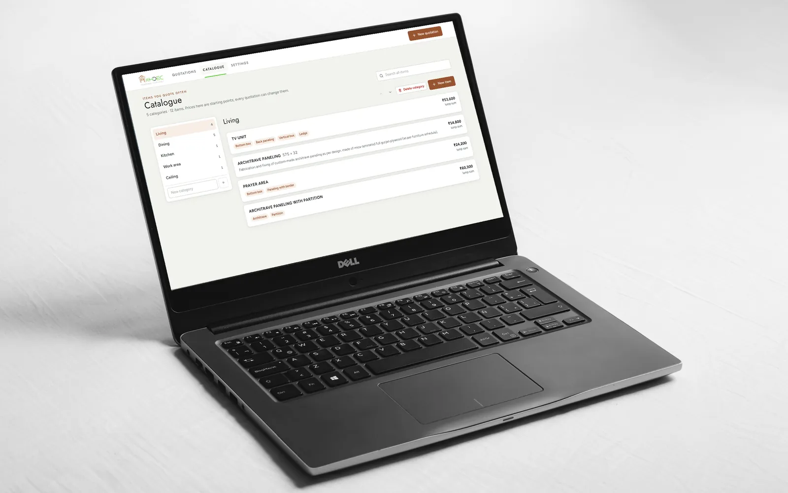 KHDEC Quotation Software - screen 2